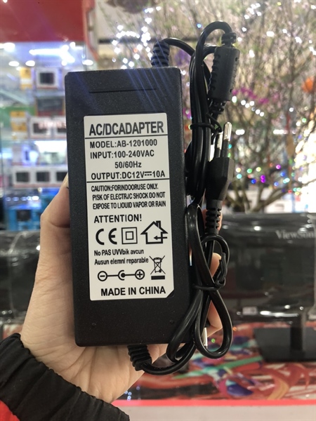 Nguồn 12v-10A Acbell (lắp cam)