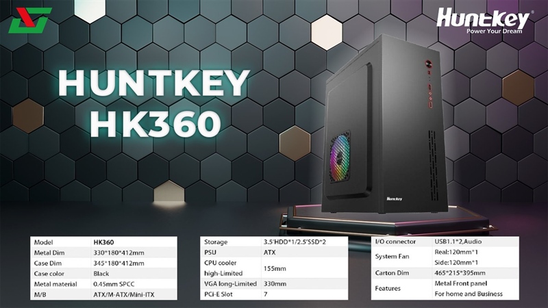 Vỏ case Huntkey HK360