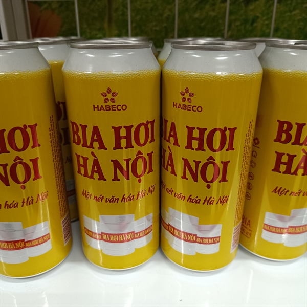 Bia hơi Hà Nội lon 500ml