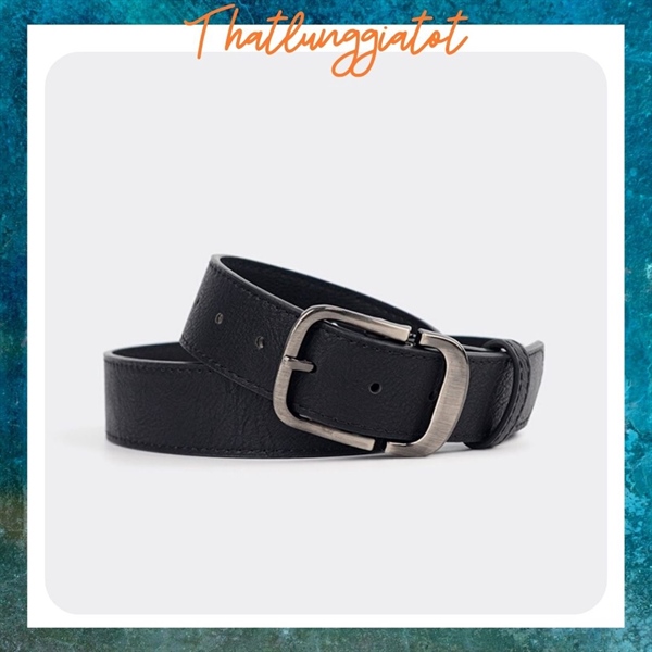 Thắt lưng nam da Ulzzang phong cách Hàn Quốc bản 3.8cm TL095 (Hỗ trợ bấm, cắt dây nịt) - Thắt Lưng Giá Tốt - Đen