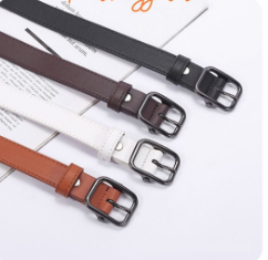 Thắt Lưng Nữ Vuông Ulzzang Đen Da Mềm bản 2.3cm(Hỗ trợ cắt, bấm lỗ dây nịt) TL085 - Thắt Lưng Giá Tốt - Đen