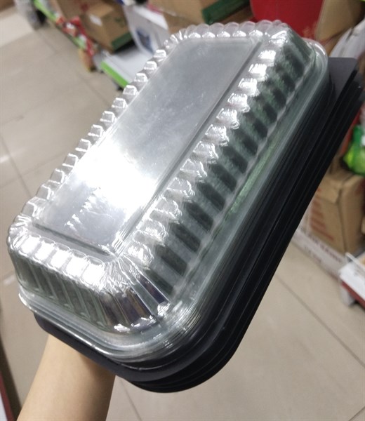 Hộp nhựa đậy chữ nhật đế đen HT17 (1 Cái)