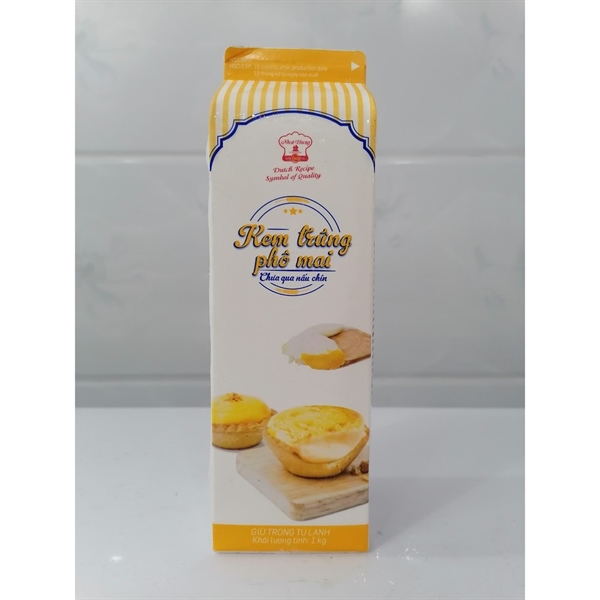 Kem phô mai tart trứng