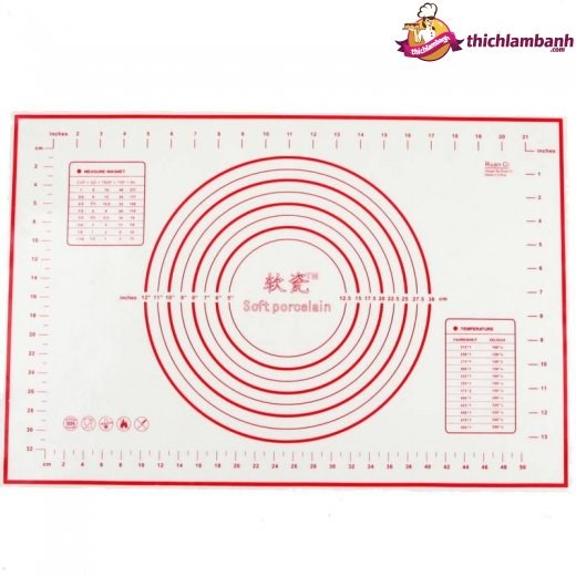 Tấm pad / baking mat nướng/ cán bột 60 × 40cm