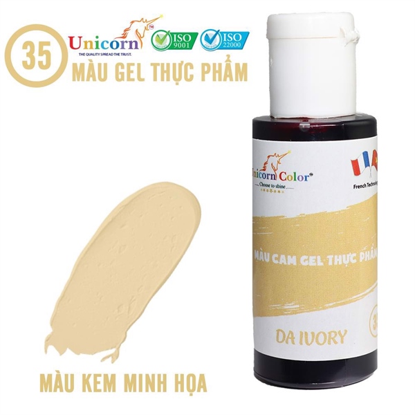 Màu Siro Thực Phẩm Da IVORY 60G Unicorn