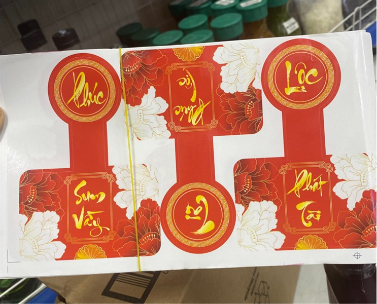 3 tem tết dán quai Phúc Tài Lộc