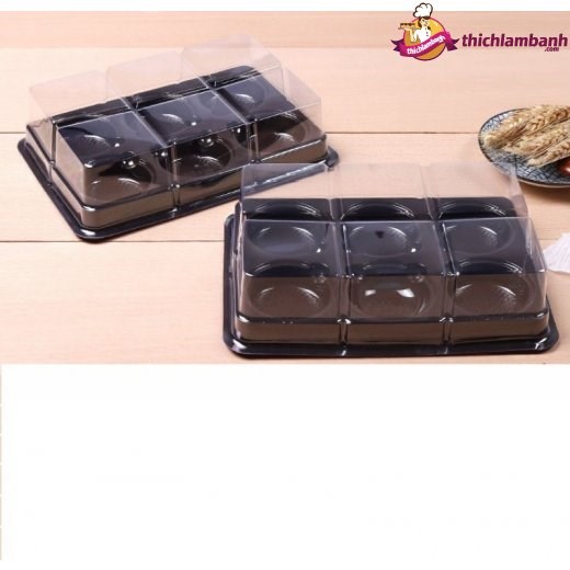 Hộp nhựa FG332 6 ô nắp đậy (100 CÁI)