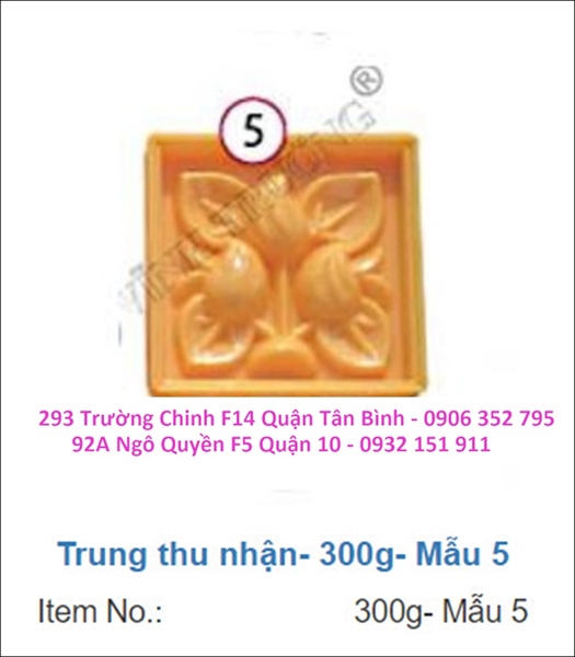 Khuôn nhấn 300g VT - Số 5