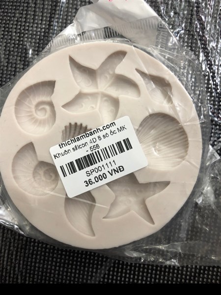 Khuôn silicon 4D 8 sò ốc MK - 556