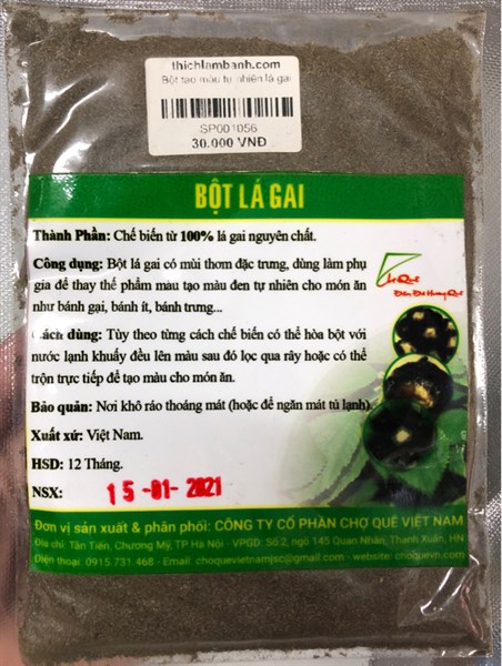 Bột tự nhiên 50g - Lá gai