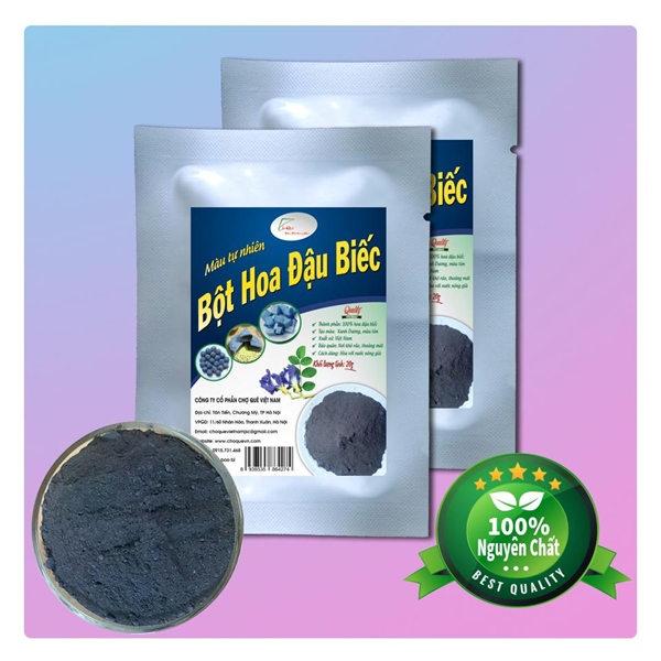 Bột tự nhiên Hoa Đậu Biếc 20g