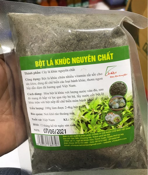 Bột tự nhiên 50g - Lá khúc