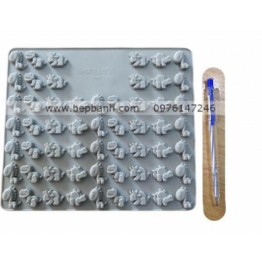 Khuôn silicon 57 khủng long nhí