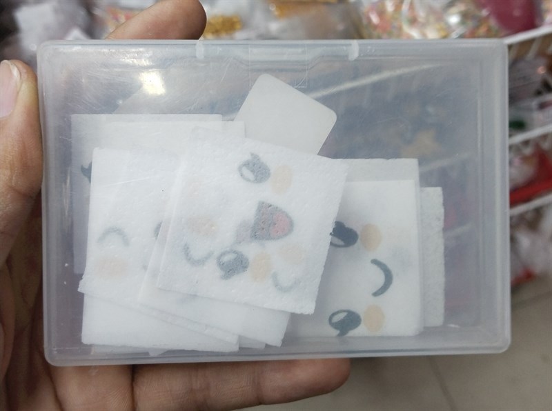 Sticker giấy gạo dán bánh bao 42 hình