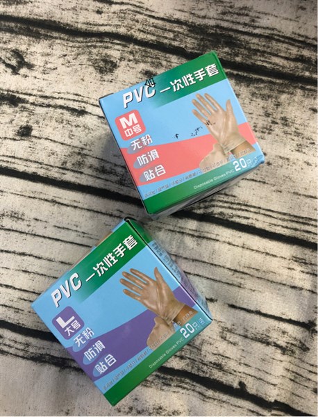 Bao tay PVC hộp 20 cái - M