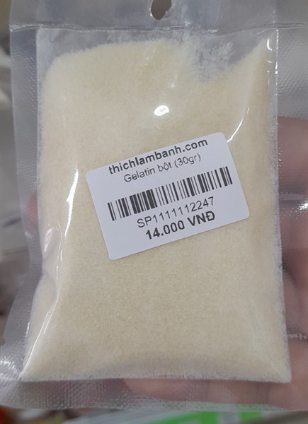 Bột Gelatin Bloom 250 (30gr)