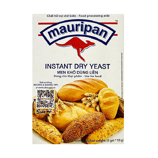 Men khô bánh mì Mauri 10g (1 thùng 48 hộp)