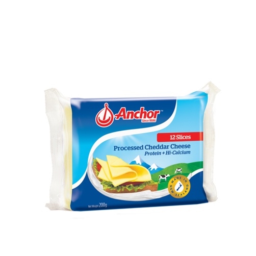 Phô mai lát Anchor - Anchor Processed Cheddar Cheese 200G