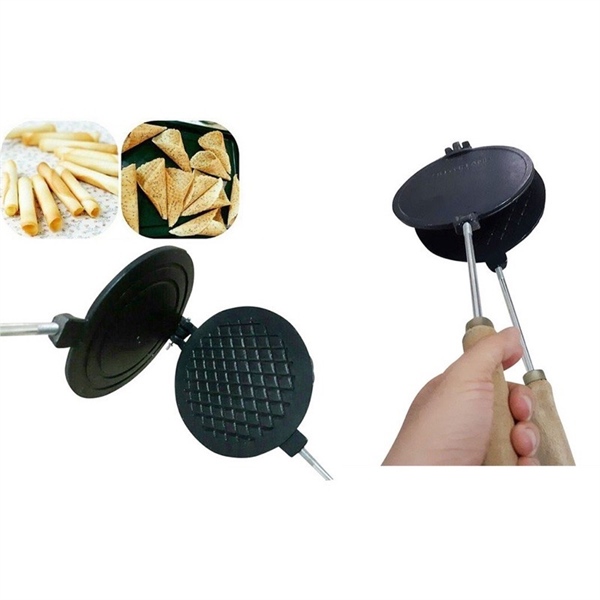 Khuôn bánh kẹp trơn nhôm chống dính Huỳnh Anh size LỚN - 20 cm