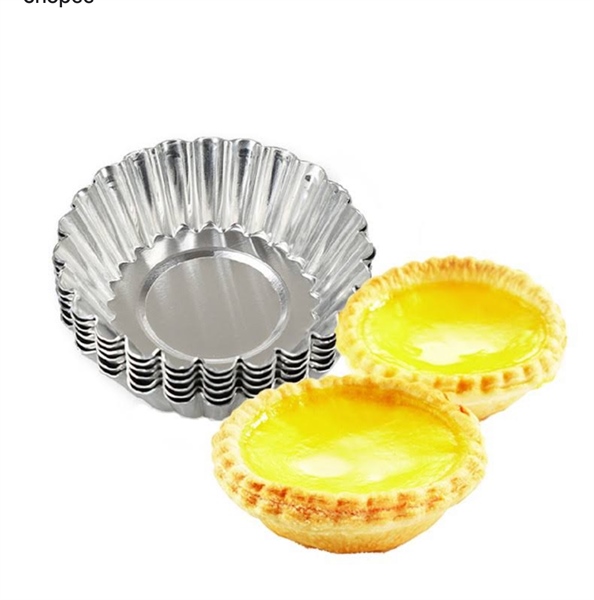 Khuôn tart nhôm hoa cúc 10 cái