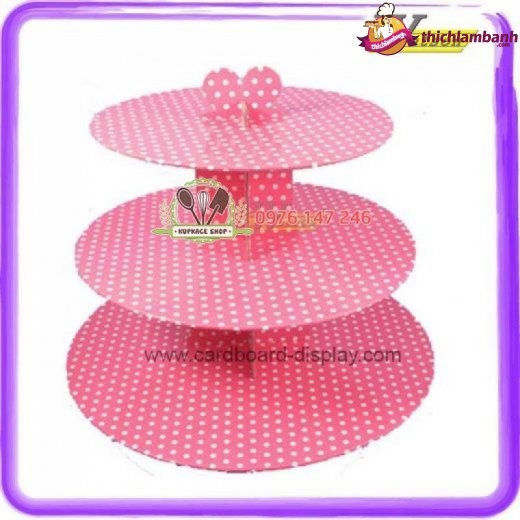 Tháp bánh cake stand giấy