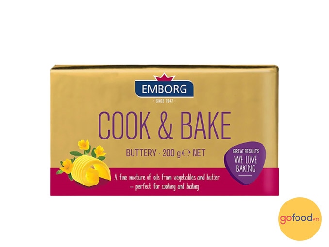 Bơ Lạt Cook & Bake Hiệu Emborg 200G