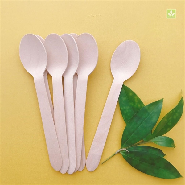 Muỗng Gỗ Dùng 1 Lần 18 cái