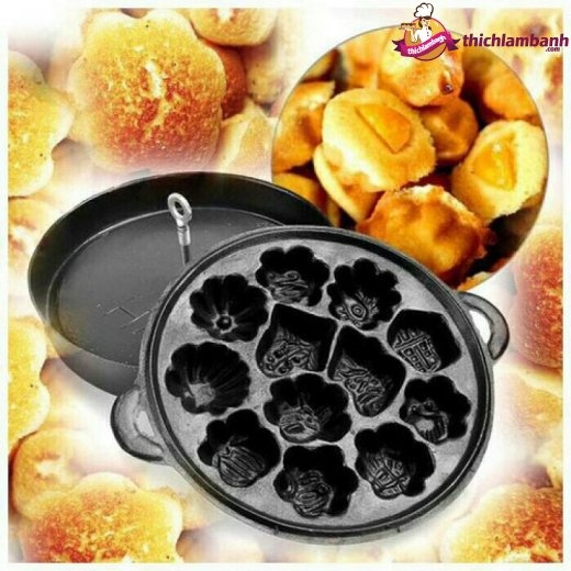 Khuôn bông lan 12 bông chống dính huỳnh anh Loại ĐB
