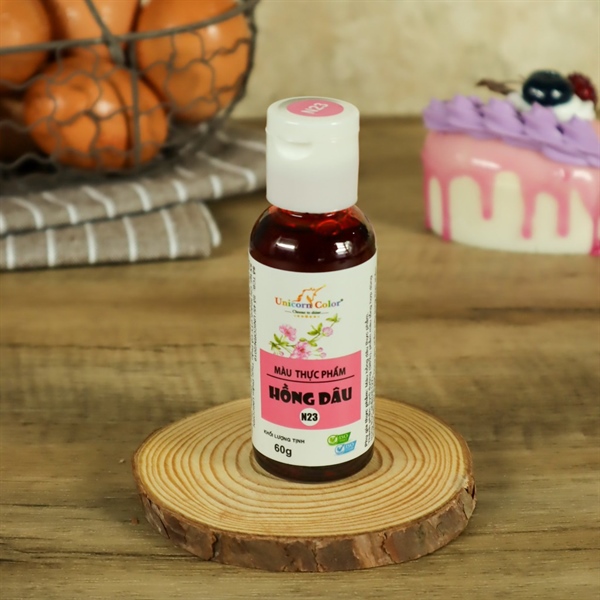 Màu Siro Thực Phẩm Hồng Dâu 60G Unicorn