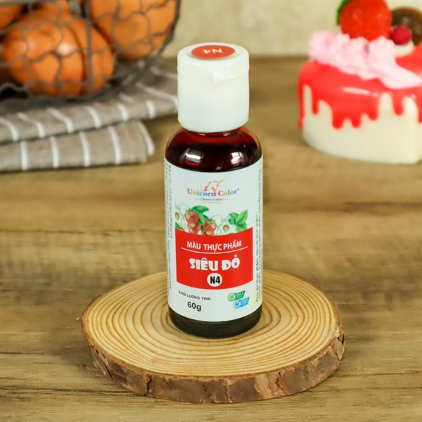 Màu Siro Thực Phẩm Siêu Đỏ 60G Unicorn
