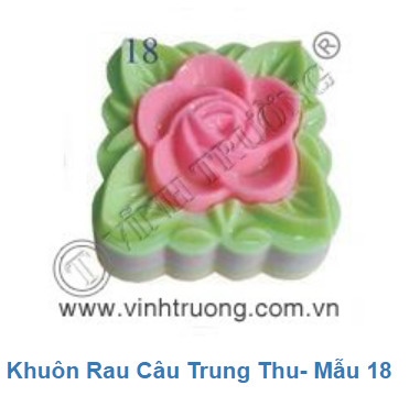 Bộ 2 khuôn nhựa rau cau VT Tròn - số 18 Vuông