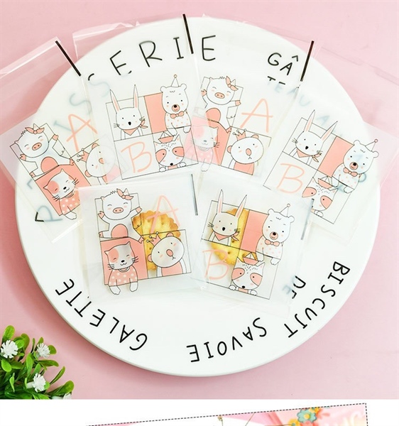 Túi dán hoạt hình 7cm 100c