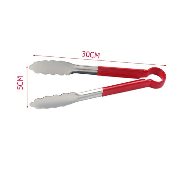 Kẹp gắp Inox đỏ 30cm