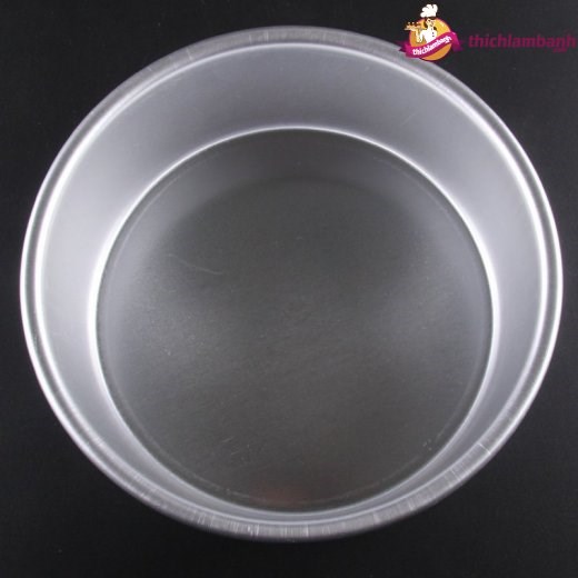 Khuôn tròn đúc TRẮNG ĐÁY LIỀN 18cm / 7 inch
