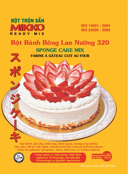 Bột Bông Lan Nướng Mikko 320 200G