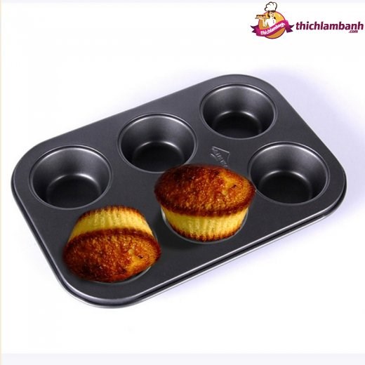 Khuôn cupcake 6 lỗ AIMW
