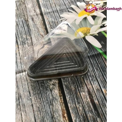 Hộp nhựa đậy tam giác nhọn sandwich (1 cái)