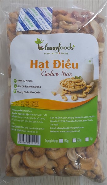 Hạt điều tách vỏ (100gr)