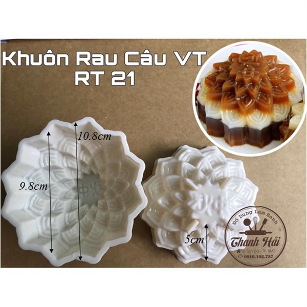 Bộ 2 khuôn nhựa rau cau VT Tròn - số 21