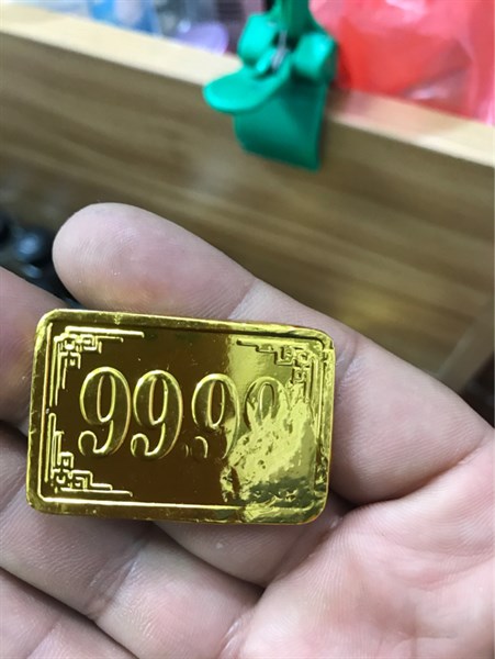 Kẹo Chocolate Đồng Tiền Việt Thái vàng lá 9999 (100g)