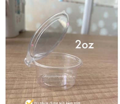 Hũ PET nắp liền KH 2.5oz (50 cái)