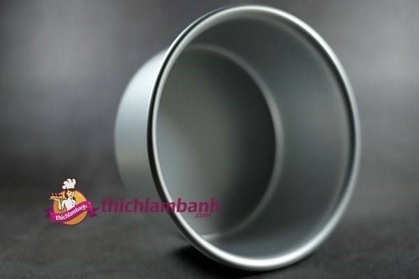 Khuôn tròn đúc TRẮNG ĐÁY LIỀN 16cm / 6 inch