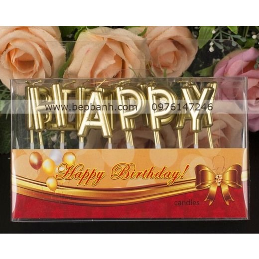 Đèn cầy - nến chữ Happy Birthday rời