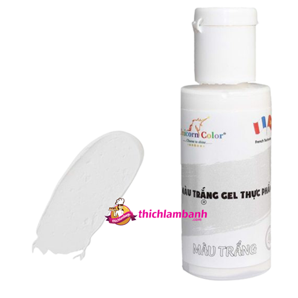 Màu Gel Thực Phẩm Trắng 28G Unicorn