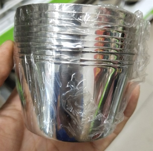 Khuôn flan inox (10 cái)