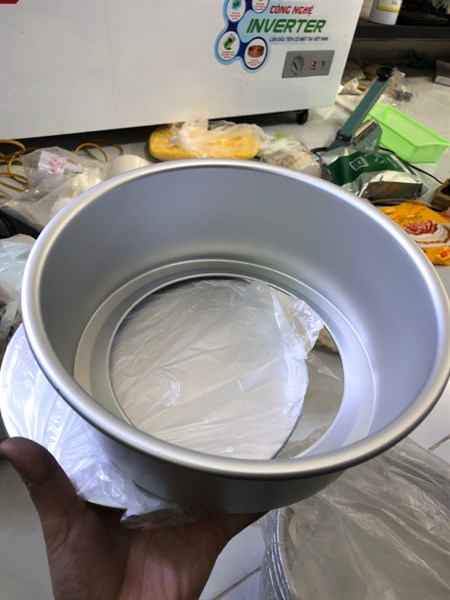 Khuôn tròn đúc TRẮNG ĐÁY RỜI 20cm / 8 inch