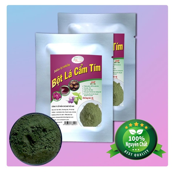 Bột tự nhiên Lá Cẩm Tím 20G