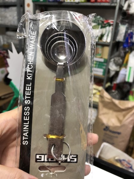 Bộ đo lường 4 muỗng inox tsp/ml