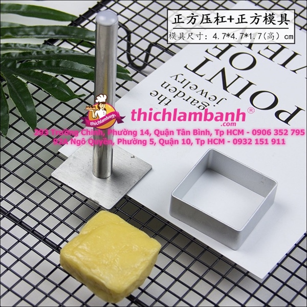 Cây nhấn bánh dứa - hình vuông