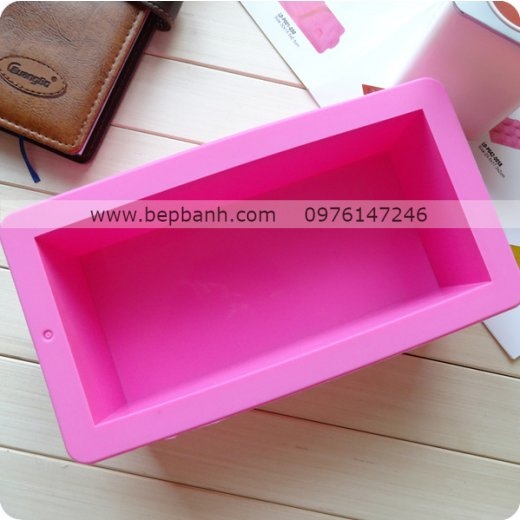 Khuôn silicon bánh mì chữ nhật 20 x 9 cm